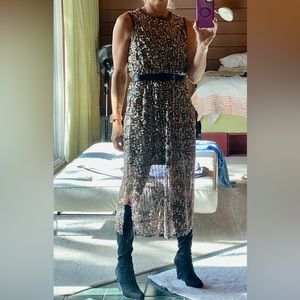 Anthropologie -Corey Lynn Calter - sequin sheer dress